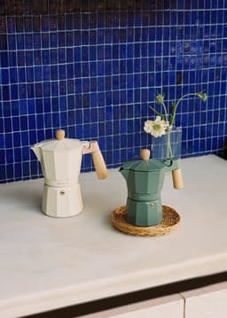 CREATE - Italiaanse koffiezetter - Sage - Zonder inductieadapter - 6 kopjes / 350ml - THERA MOKA RETRO — thumbnail 2