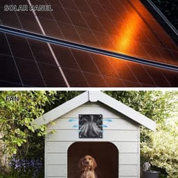 Zonne Ventilator - Solar Uitlaat - Lucht Verversen - Waterdicht IPX7 - 10W - Zwart — thumbnail 3