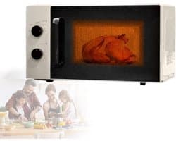 Magnetron - Compacte oven - Snelle bereiding - Gelijkmatige verwarming - 20 liter - Zwart