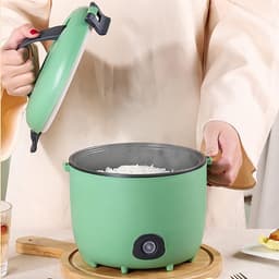 Rice Cooker, Mini Rice Cooker 1.8 Litre Small Multicooker with Removable Rice Pot with Non-Stick Coating and Keep Warm Function for 1-3 People, White — thumbnail 5