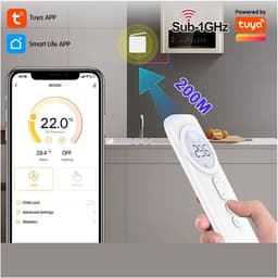 Draadloze Thermostaat - Slimme Regelaar - Verwarming Instellen - App en RF Bediening - 200m Bereik - Set Storage box — thumbnail 3