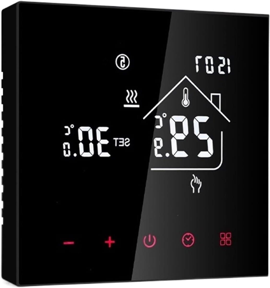 Slimme Thermostaathoes - Wifi Thermostaathoes - Verwarming Regelen - App Bediening - 3A/16A - Wit — afbeelding 1