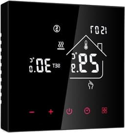 Slimme Thermostaathoes - Wifi Thermostaathoes - Verwarming Regelen - App Bediening - 3A/16A - Wit — thumbnail 1