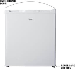 Mini Koelkast - Kleine Koeler - Extra Koelruimte - Stil en Energiezuinig - 40 Liter - Wit — thumbnail 4