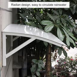 Air Conditioner Cover Patio Door Window Awning Canopy, Outdoor AC Units Awning Canopy UV Rain Snow Protection Cover, Air Conditioning Sunshade Cover Air Conditioner Protector, Heat Pump Unit C — thumbnail 3
