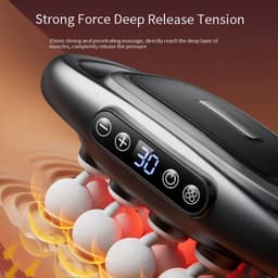 Massage Gun Set - Spierontspanning Tool - Herstel na Sport - 30 Intensiteitsniveaus - 16 Opzetstukken - Zwart — thumbnail 5