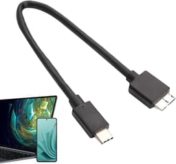Gegevensoverdrachtkabel - Externe HDD Kabel - Bestanden Overzetten - High-Speed 5 Gbps - Tot 5 TB - Zwart — thumbnail 5