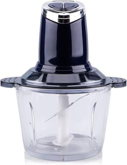 Elektrische Gehaktmolen - Keukenmachine Blender - Snel Ingrediënten Hakken - 4 Roestvrijstalen Messen - 3 Liter Kom - Marineblauw — thumbnail 1