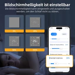 Slimme Thermostaathoes - Vloerverwarming Thermostaat - Ruimte Verwarmen - Met Externe Sensor - 16 A - Wit — thumbnail 5