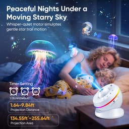 MakkelijkMooi LED Sterrenhemel Projector – Beamer - 13 Unieke Astronomische Projecties - 6 Lichtmodi - 1, 2 of 4 uur Timer — thumbnail 5