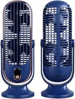 Torenventilator Bureau - Ventilator USB - Persoonlijke Koeling - 5 Snelheden Instelbaar - 27 x 10 x 9 cm - Blauw — thumbnail 4