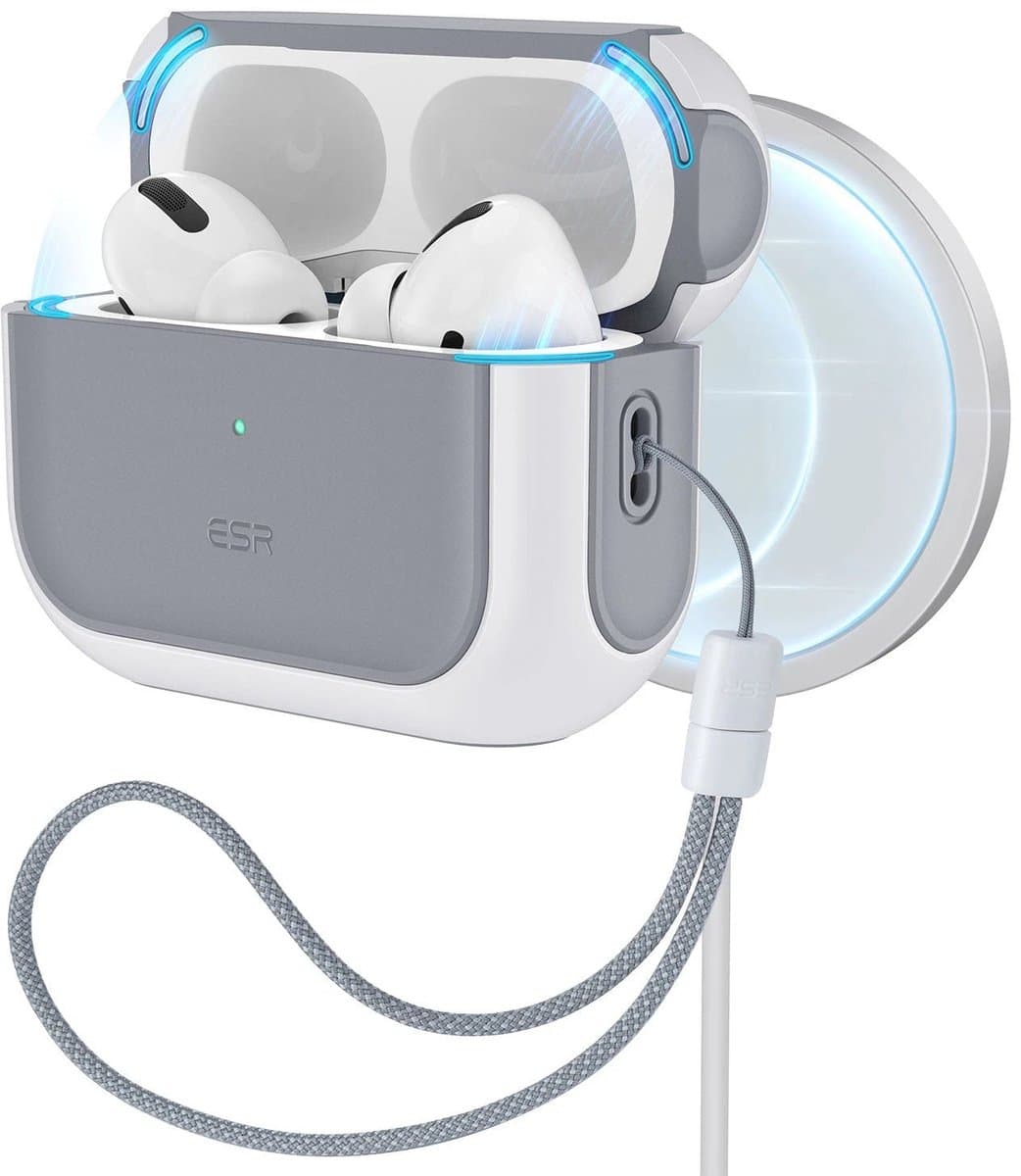 ESR Orbit Hybrid HaloLock Hoesje MagSafe Wit Geschikt voor Apple AirPods Pro 1/2 — afbeelding 1