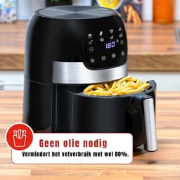 RUX® Heteluchtoven - Oven - Airfryer Oven - Zwart - 28cm x 33cm x 36cm — thumbnail 5