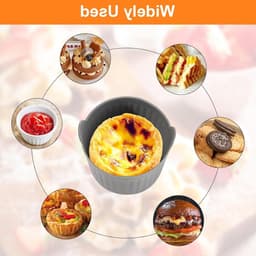 12 stuks siliconen muffinvormen voor airfryer, herbruikbare bakvorm, siliconen vormen voor muffins, cake en eieren — thumbnail 8