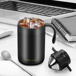 Daity Draagbare pour-over koffiekop — Pour-over koffieset — Draagbare koffiekit — Ideaal voor op reis — kamperen — op kantoor en backpacken — thumbnail 3