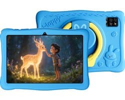 OSCAL KIDO2 - Tablet - Kindertablet - 8GB RAM - 64GB ROM - 10.1 inch - 6600mAh - Android 16 - Ouderlijk Toezicht App - Oogzorgmodus - Inclusief Beschermhoes - Blauw
