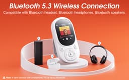 32GB Clip MP3-speler Bluetooth 5.3, MECHEN Mini draagbare muziekspeler met FM-radio-opname, muziek mp3-speler voor kinderen met — thumbnail 3