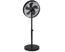 A-Flow Premium Black Ventilator staand - LET OP: 2EKANSPRODUCT - Statiefventilator - Ventilator Zwart - Kantelbaar en uitschuifbaar 3 Windsnelheden - Zelfdraaiend — afbeelding 1