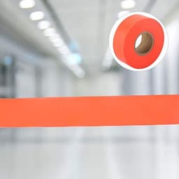 Hoge zichtbaarheidsmarkeringstape, vlaggentape, lengte 45 m/147,5 ft, oranje (oranje) — thumbnail 3