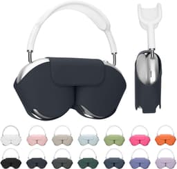 kwmobile cover voor over-ear koptelefoon - Compatibel met Apple AirPods Max / AirPods Max 2 - Van polyester - In donkerblauw — thumbnail 5