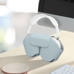 kwmobile cover voor over-ear koptelefoon - Compatibel met Apple AirPods Max / AirPods Max 2 - Van polyester - In lichtblauw — thumbnail 5
