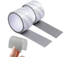 Sterke Reparatietape voor Raamhorren - 2 Rollen van 5 cm x 2 m - Ideaal voor Het Repareren van Gaten in Insectenhorren en Ramen