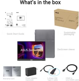ASUS ZenScreen MB16FC - Portable USB-C Monitor - WUXGA 1920 x 1200 - 5ms - 75hz - 16 inch — thumbnail 3