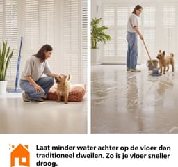 Philips OneUp Elektrische Dweil 5000 series XV5113/01 - Dweilsysteem - Vloerreiniger - Vuil water opzuigen - 2 standen - 70min dweilen - Geen emmer nodig — thumbnail 7
