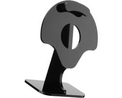 Hoofdtelefoonstandaard - Hoofdtelefoonhouder Steun - Werkplek Organiseren - Kabelmanagement Gat - 9 x 6 x 14 cm - Zwart