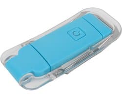 LED Leeslampje - Boeklamp USB - Lezen in Bed - Flexibele Nek - 11 x 5 x 2 cm - Blauw