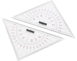 Triangulaire Liniaal van 300 Mm van Acryl voor Nautische Navigatie en Technisch Tekenwerk