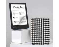 PocketBook Verse Pro Azure e-reader – Inclusief Zwart-Wit Ruiten Hoesje (shell cover) – Voordeelbundel