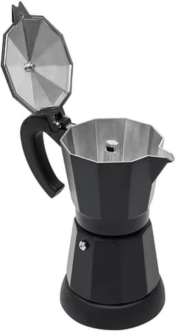 Cellista Moka Pot Elektrisch - Aluminium Koffiezetapparaat - Espressopot met Basis - 480W Koffiemaker - 300ml - Klassieke Percolator — thumbnail 1