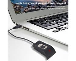 Compacte Vingerafdruklezer met 360 Graden Kalibratie en USB Aansluiting voor Computergebruik