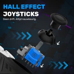 CS eSports Controller voor PS5 / PC – Hall Effect – Geen Stick Drift – SCUF – Paddles – Pro Wit — thumbnail 4