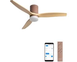 CREATE - Stille 40W plafondventilator met technische ABS bladen in verschillende maten - M - Met licht - WIFI - WIND CALM — afbeelding 1