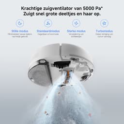 Xiaomi Robot Vacuum S40C – Robotstofzuiger met Dweilfunctie – 5000Pa Zuigkracht – Slimme LDS Lasernavigatie – App-bediening – Automatisch Opladen – Geschikt voor Harde Vloeren & Laagpolig Tapijt — thumbnail 5