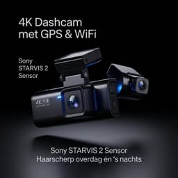 SyncGear 4K Dashcam Inclusief SD Kaart - Nieuw 2026 - Met 2K Achter Camera - Wifi & GPS - Ingebouwde ADAS - WDR — thumbnail 2