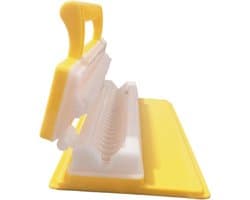 Satéprikker Machine - Kebab Maker - Vlees Vormen - Efficiënt Vlees Stapelen - 19.5x4.5x10.5cm - Geel