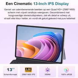 Ninkear S13 2-in-1 Laptop 13" 2.5K Touch - Intel Core Ultra 5 115U - 16GB RAM - 1TB SSD - Incl. Toetsenbord & Stylus — thumbnail 2