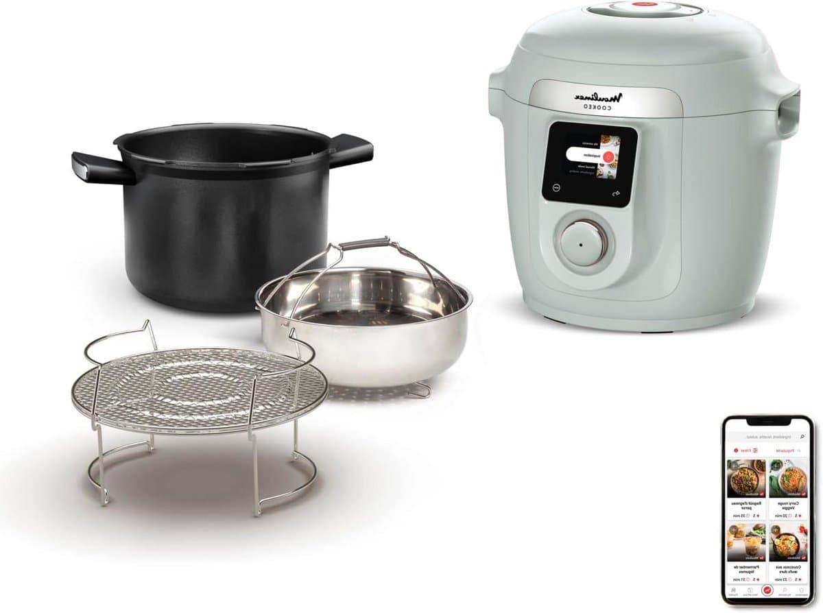 Intelligente Multikoker - Hogedruk Koker - Snel Maaltijden Bereiden - Duizenden Recepten Direct - 6 Liter Capaciteit - Eucalyptus — afbeelding 1
