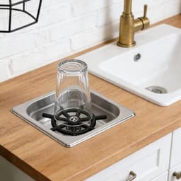 Automatische Bekerwasser - Ingebouwde Kan Spoeler - Snel Glazen Reinigen - Hogedruk Spoeling - 17.5 x 16.3 x 12 cm — thumbnail 4
