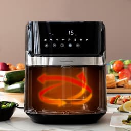 Heteluchtfriteuse - Airfryer - Gezond Koken - Met Kijkvenster - 6.5 Liter - Zwart — thumbnail 5