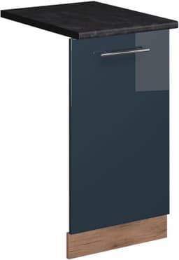 Vaatwasserpaneel Hoogglans Donkerblauw 45 cm Inbouw Keuken Zichtpaneel — thumbnail 1