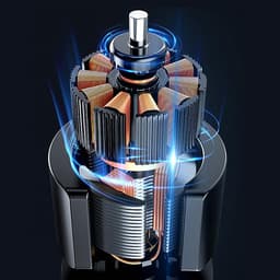 Elektrische Grasmaaier - Handmaaier Krachtig - Gazon Onderhoud - Borstelloze Motor - 30 cm Snijdbreedte - Zwart — thumbnail 2