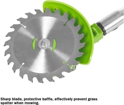Elektrische Grasmaaier - Snoerloze Trimmer - Gazon Onderhoud - Verstelbare Kop - 14 cm Snijdiameter - Groen — thumbnail 3
