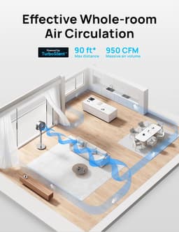 Ventilator Staand - Statief Ventilator - Luchtcirculator — thumbnail 5