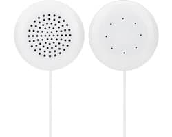 Mini Luidspreker - Kussen Speaker - Ontspannend Luisteren - Directe 3.5mm Aansluiting - 9x6x2 cm - Wit