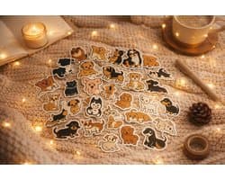 Hondenstickers - 100 stuks - Schattig - Journal - Hobby - Fiets - Kamer - Laptop - Knutselen - Hond - Stickers