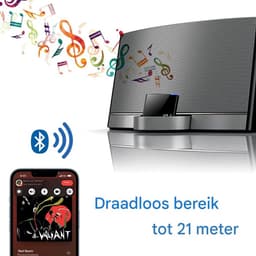 carmdering - Bluetooth Draadloze Ontvanger - Zender en Ontvanger Adapter - 30-Pin Muziek Dock Systeem - Bluetooth 5.1 Streaming - Stereo Geluidskwaliteit - Duurzame Kunststof - Compact Ontwerp - Universele Compatibiliteit - 1 Stuk — thumbnail 2
